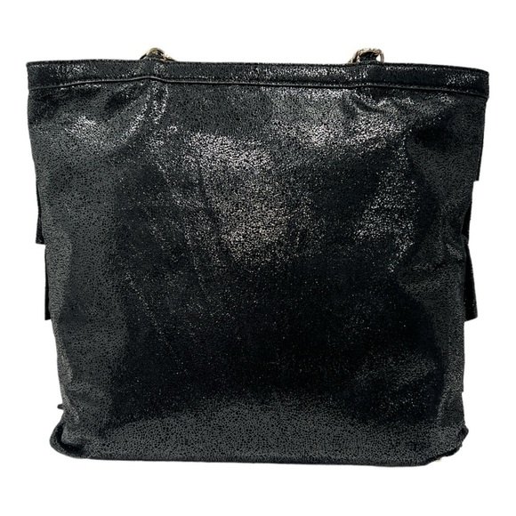 Kate Spade New York Metallic Priti Plisse Shoulder Bag MSRP $445 Black/Gold - Picture 7 of 16